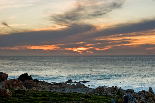 Sunset Over a Calm Sea