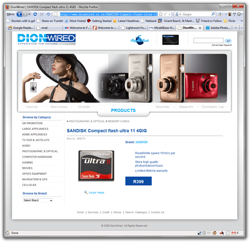 Screenshot taken on 2009-11-12